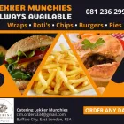Maatskappy 1 beeld CATERING LEKKER MUNCHIES Take-away Foods in East London EC