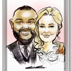 Maatskappy 5 beeld LIVE CARTOON PORTRAITS Weddings in Johannesburg South GP