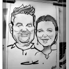 Maatskappy 11 beeld LIVE CARTOON PORTRAITS Weddings in Johannesburg South GP