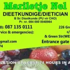 Maatskappy 1 beeld MARILETJE NEL DIETICIAN DIEETKUNDIGE Weekends in Pretoria GP