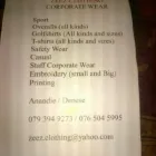 Maatskappy 1 beeld ZEEZ CLOTHING Uniforms in Pretoria GP